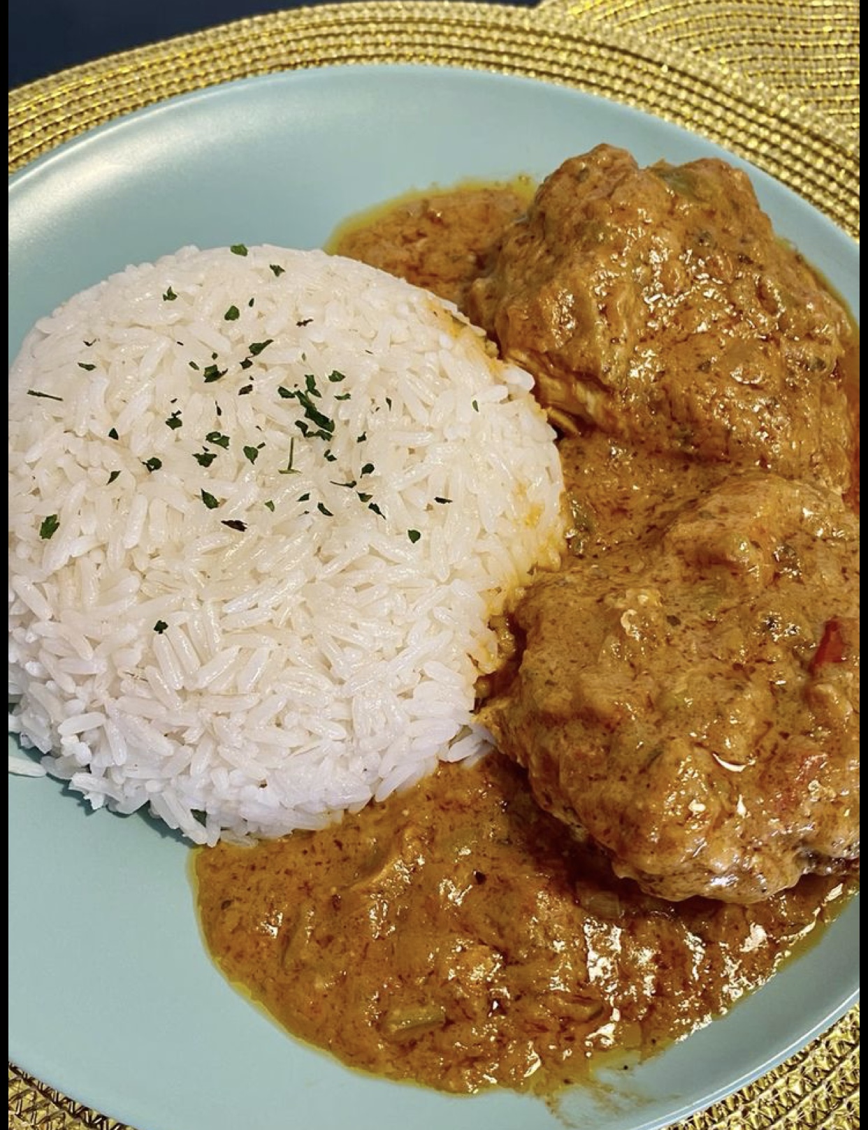 Riz sauce patte d’arachide ( Mafé)