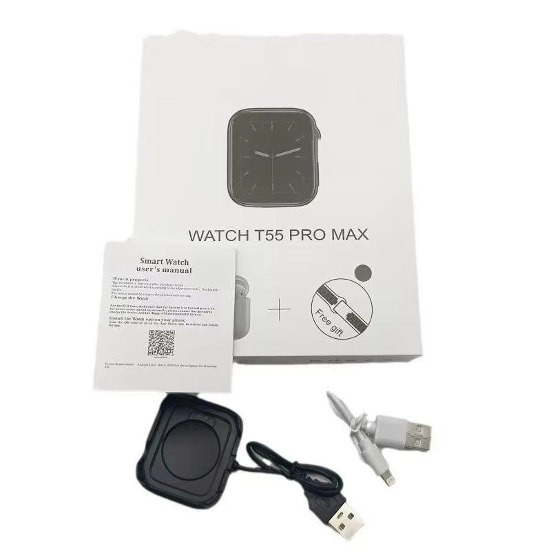 montre intelligente T55 Pro MAX 2-en-1