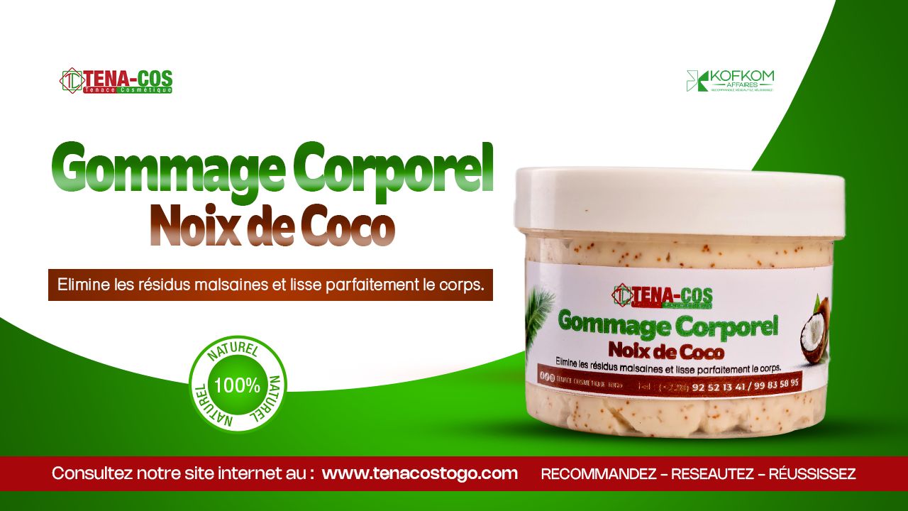 Gommage corporel à la noix de coco
