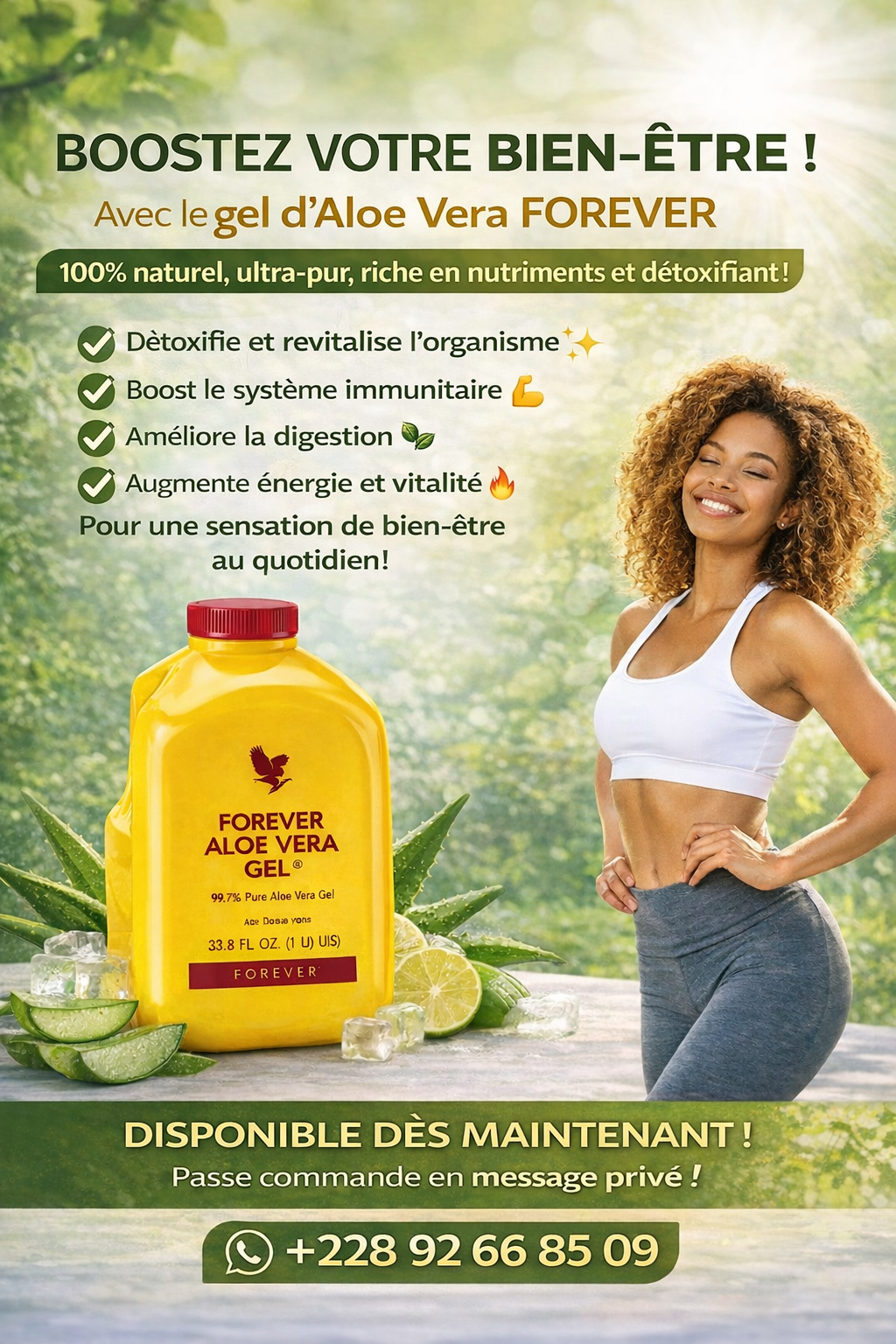 Forever aloé Vera gel (bidon jaune)