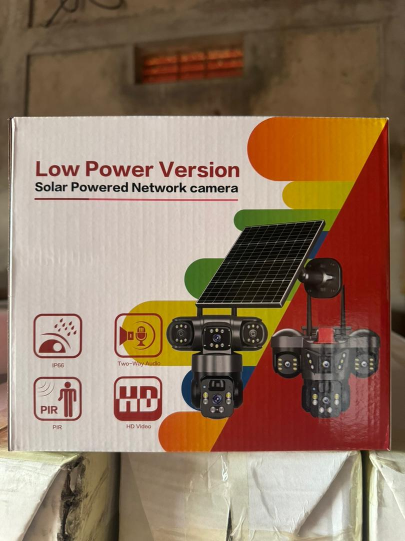 Caméra solaire WiFi extérieure 3 objectifs V380pro avec détection humanoïde, surveillance, carte SIM 4G. - Image 3