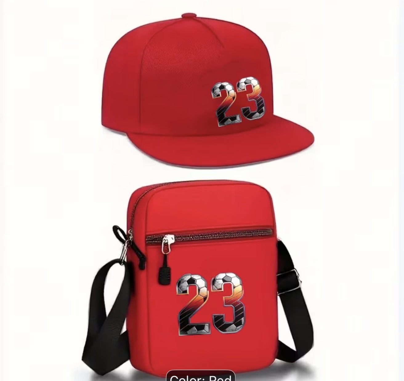 Casquette et sac bandoulière