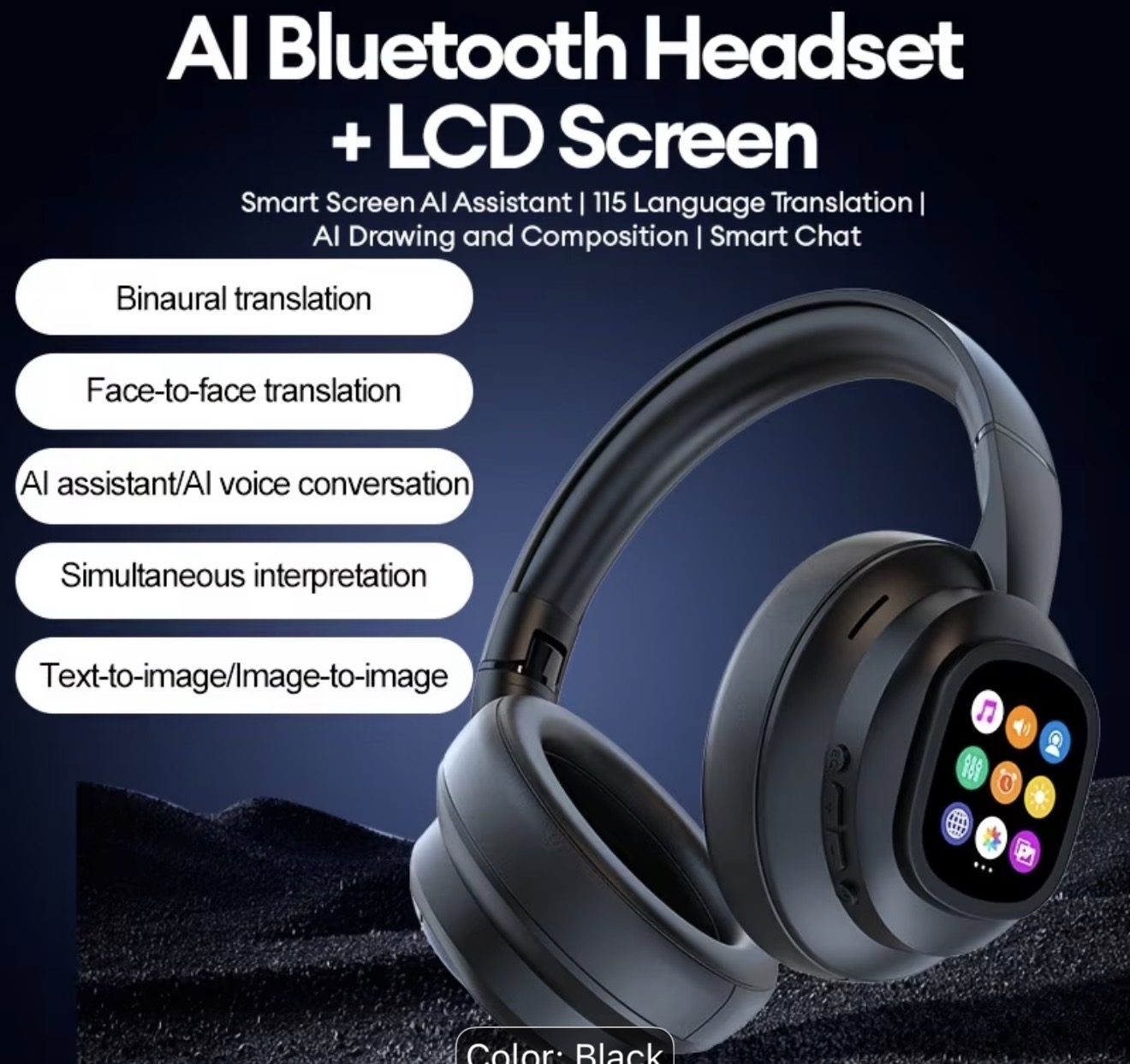Casque audio avec Écran tactile