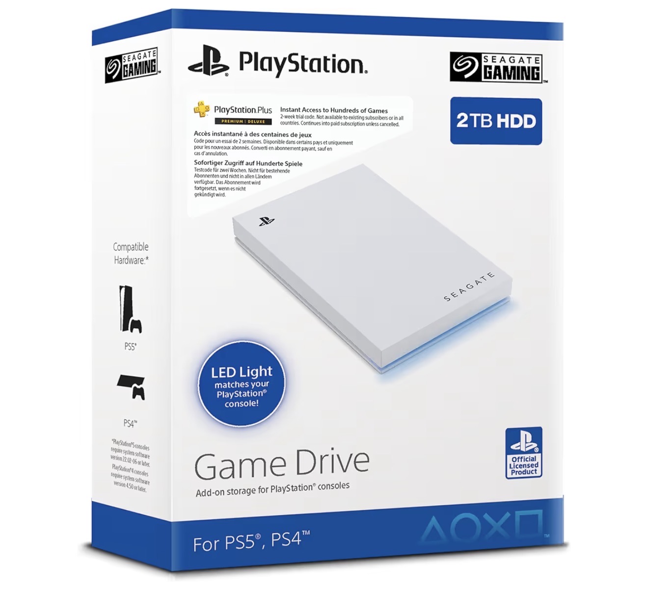 Disque dur externe PS4/PS5 2T