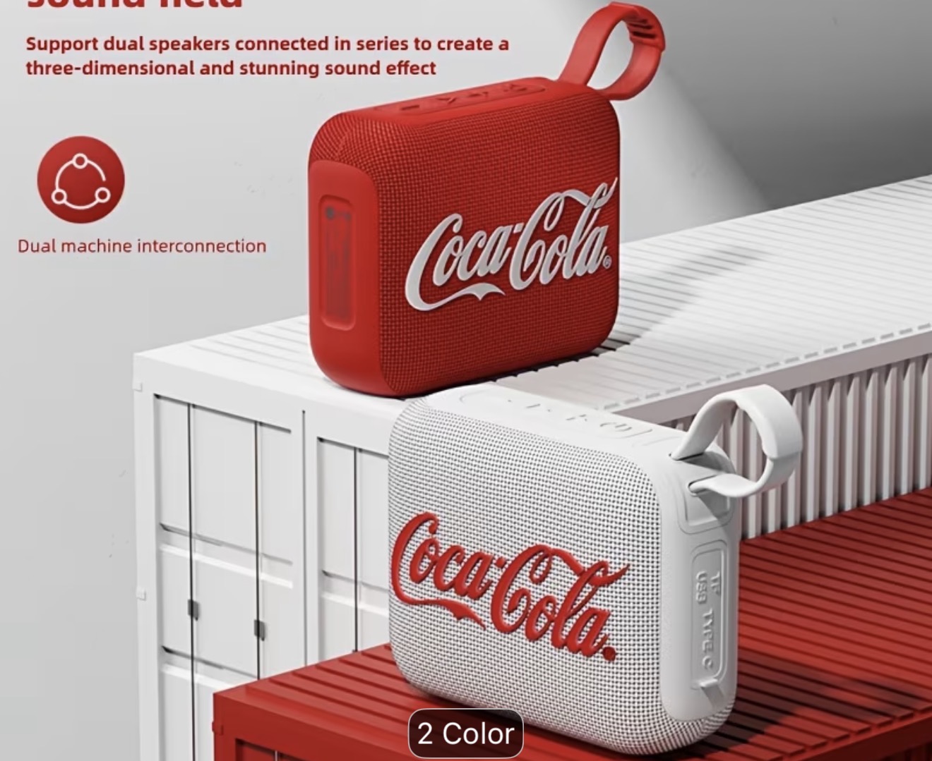 Enceinte sans fil portable COCA'COLA