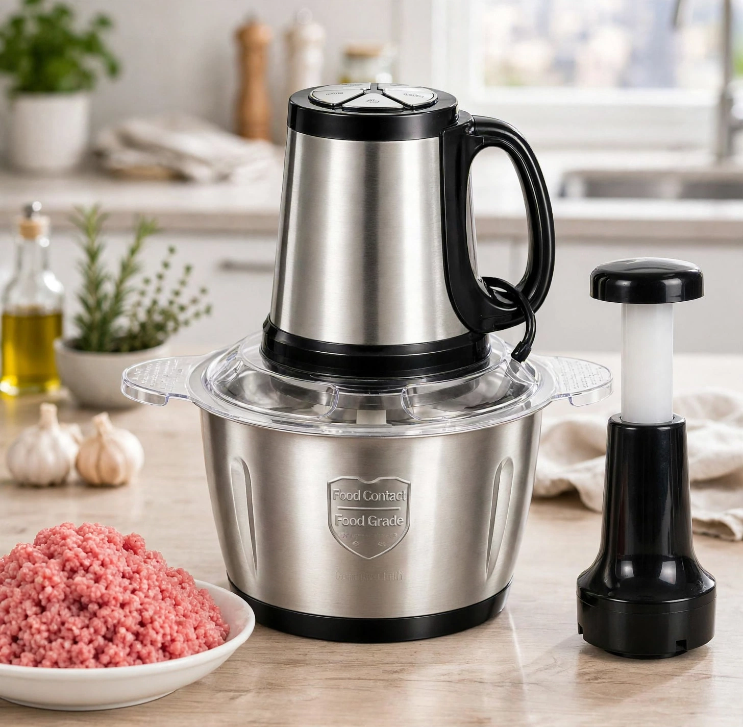 🔪 HACHOIR ÉLECTRIQUE INOX 3L -