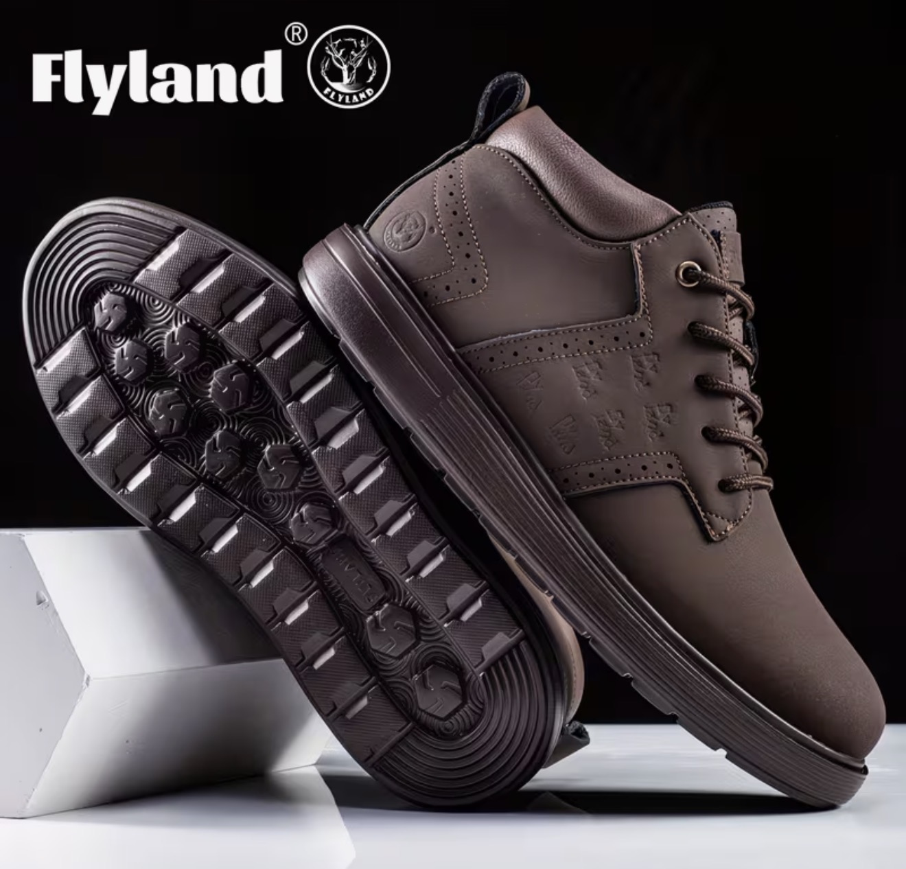 Chaussures en cuir FLYLAND pour homme