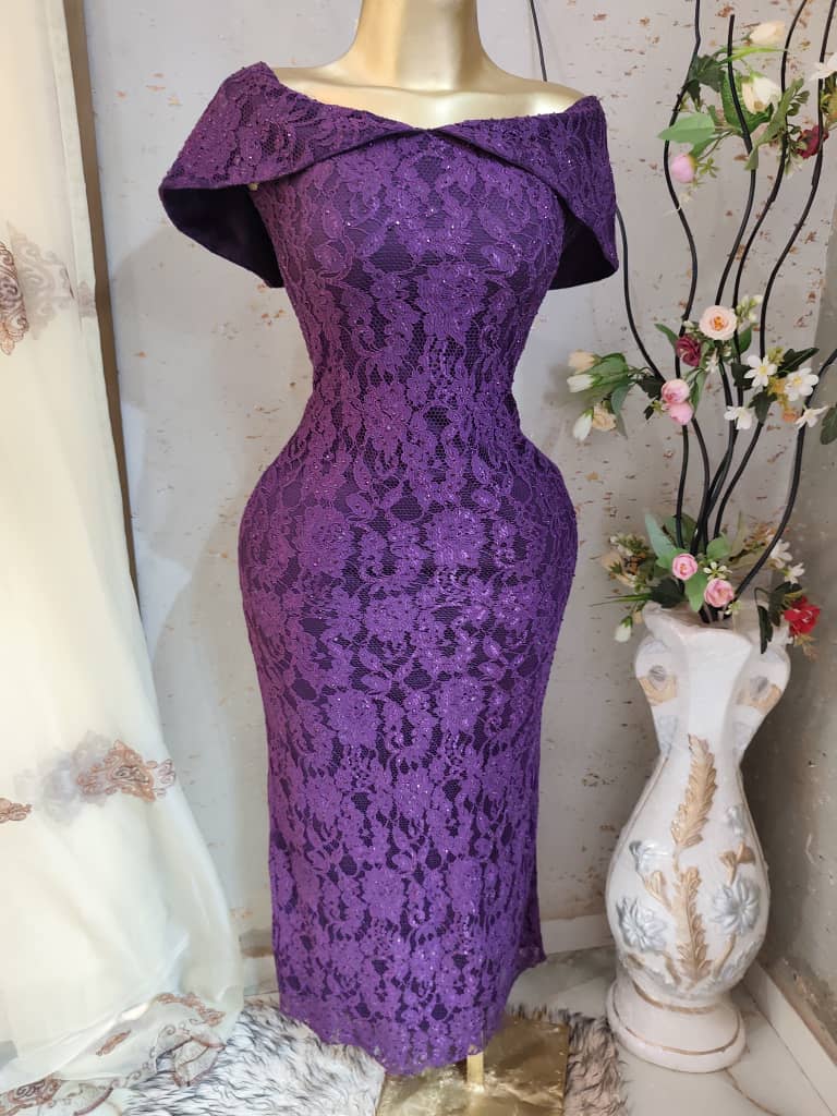 Robe de soirée plaquée